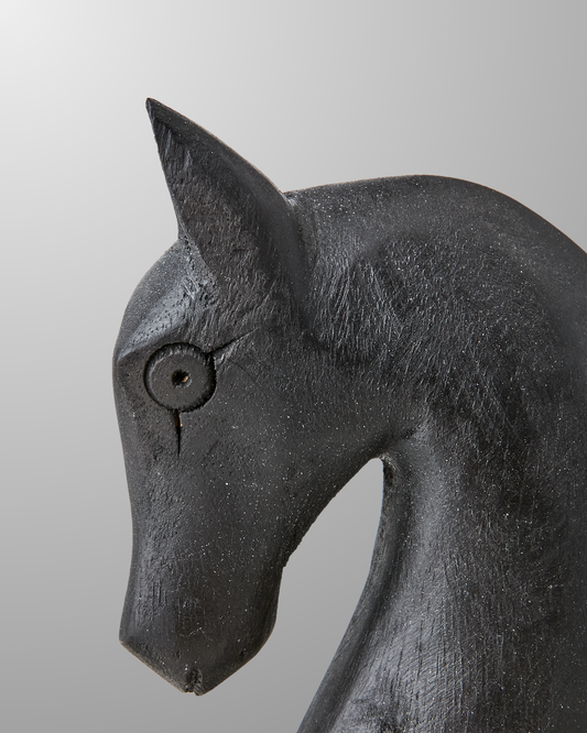 CHESS PIECE HORSE BLACK