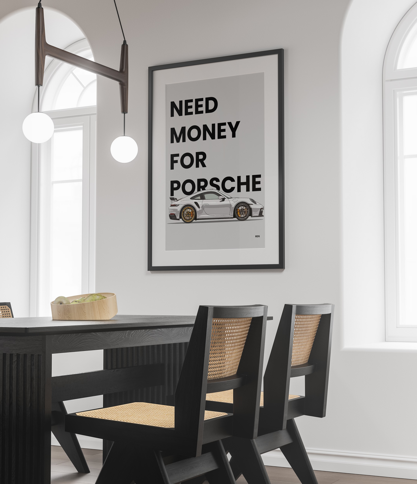 NEED MONEY FOR PORSCHE 50x70 INCL. LIJST